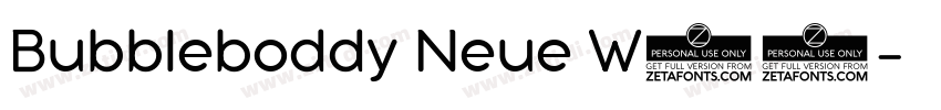Bubbleboddy Neue W05字体转换